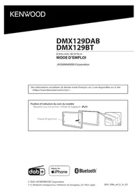 Notice KENWOOD DMX1029BT Récepteur audio-vidéo