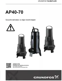 Notice Grundfos AP50 Pompe à eau