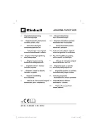 Notice EINHELL AQUINNA 18/30 F LED Pompe de surface
