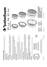 Notice Rockford Fosgate PUNCH PPS8-10 Non catégorisé