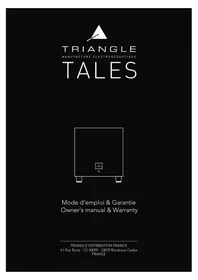 Notice TRIANGLE TALES 400 Caisson de basses
