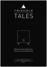 Notice TRIANGLE TALES 340 Caisson de basses