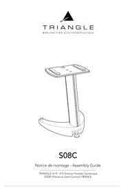 Notice TRIANGLE S08C Support des enceintes