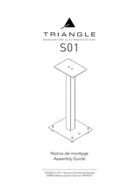 Notice TRIANGLE S01 Support des enceintes