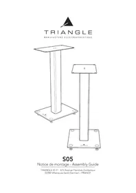 Notice TRIANGLE S05 Support des enceintes
