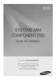 Notice SAMSUNG MX-F630DB Chaîne Hi-Fi