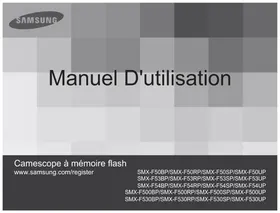 Notice SAMSUNG SMX-F53SP Caméscope