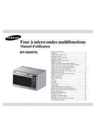 Notice SAMSUNG MT1099STD Micro-ondes