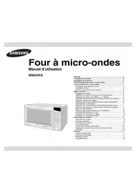 Notice SAMSUNG MS83HCE Micro-ondes