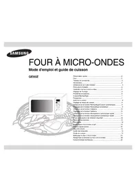 Notice SAMSUNG GE83Z Micro-ondes