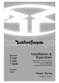 Notice Rockford Fosgate T162S Non catégorisé