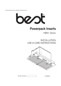 Notice BEST HBN1246SS Hotte