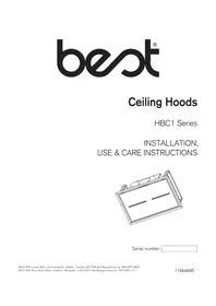 Notice BEST HBC143EWH Hotte