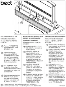 Notice BEST ATSKD30 Cuisinière