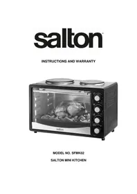 Notice Salton SFMK02 Cuisinière