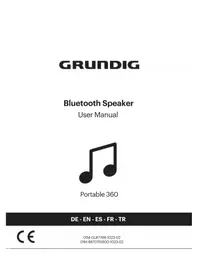 Notice GRUNDIG PORTABLE 360 Enceinte bluetooth