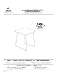 Notice Safco 5090 Table