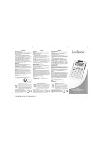 Notice LEXIBOOK C208 Calculatrice