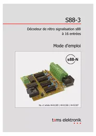Notice Tams Elektronik S88-3 Décodeur numérique
