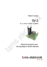 Notice Tams Elektronik SV-2 Recepteur