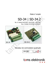 Notice Tams Elektronik SD-34.2 Décodeur numérique
