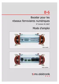 Notice Tams Elektronik B-6 Recepteur