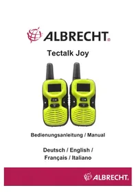 Notice ALBRECHT TECTALK JOY Talkie-walkie