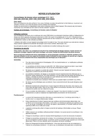 Notice IVT DSW-600 Non catégorisé