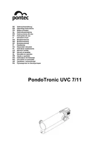 Notice Pontec PONDOTRONIC UVC 7 Filtre à eau