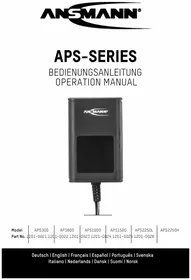 Notice ANSMANN APS600 Chargeur de piles