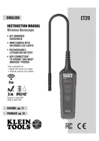 Notice Klein Tools ET20 Caméra vidéo