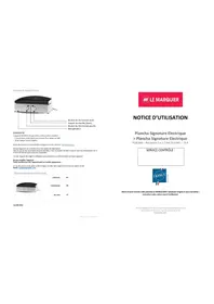 Notice Le Marquier PLSE260I Plaque de grill