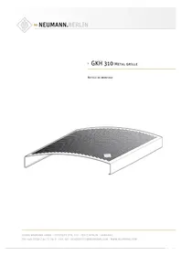 Notice NEUMANN GKH 310 Plaque de grill