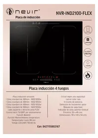 Notice NEVIR NVR-IND2100FLEX Cuisinière