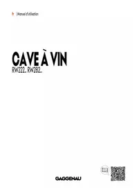 Notice GAGGENAU RW282263 Cave à vin