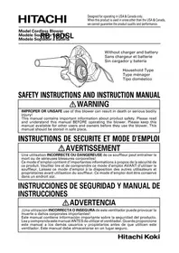 Notice HITACHI RB18DSLP4 Souffleur