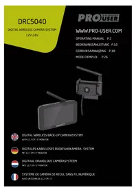 Notice Pro-User DRC5040 Dashcam