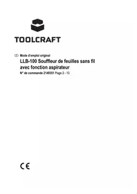 Notice Toolcraft LLB-100 Souffleur