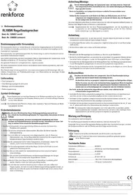 Notice Renkforce RL100W Haut-parleur