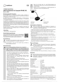 Notice Renkforce RF-MIC-150 Microphone