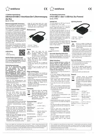 Notice Renkforce RF-3754006 USB hub
