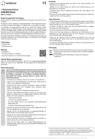 Notice Renkforce RF-3312686 Carte réseau / adaptateur