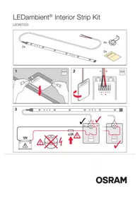 Notice Osram LEDAMBIENT INTERIOR STRIP KIT Éclairage