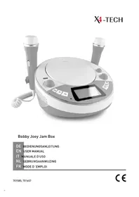 Notice X4 Tech BOBBY JOEY JAM BOX Lecteur/enregistreur de cd