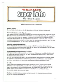 Notice Carlit WILD LIFE SUPER LOTTO Jeu de société