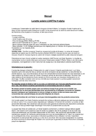 Notice Lunt Solar Systems LS40THA Jumelles