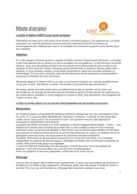 Notice Lunt Solar Systems LS50THA Jumelles