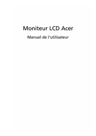 Notice ACER BR277E3 Monitor