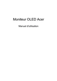 Notice ACER X34V Monitor