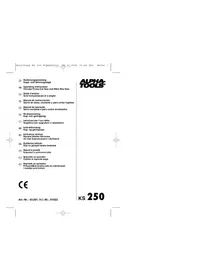 Notice Alpha Tools KS 250 Sega